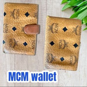MCM cognac wallet